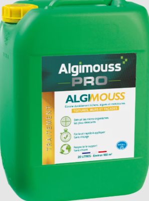 ALGIMOUSS 20 L - Traitement curatif et préventif toiture, mur et façade AGZ000719216