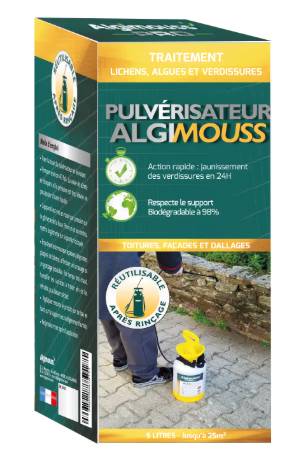 ALGIMOUSS Pulvérisa 5 L - Traitement curatif et préventif toiture, mur et façade AGZ000719217