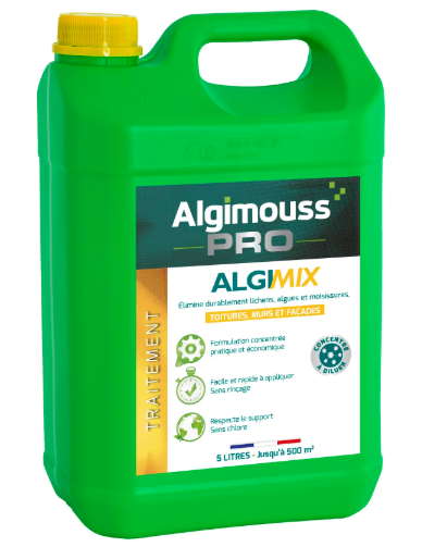 Algimix 5L - Antimousse toiture, mur, façade - 014002 - Algipro